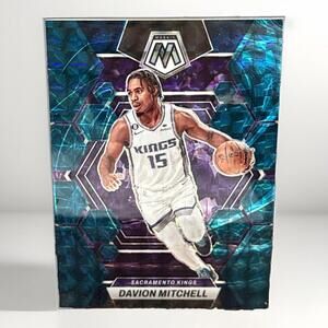 2023 Panini Mosaic Case Hit Genesis Sacramento Kings #198 Davion Mitchell Card